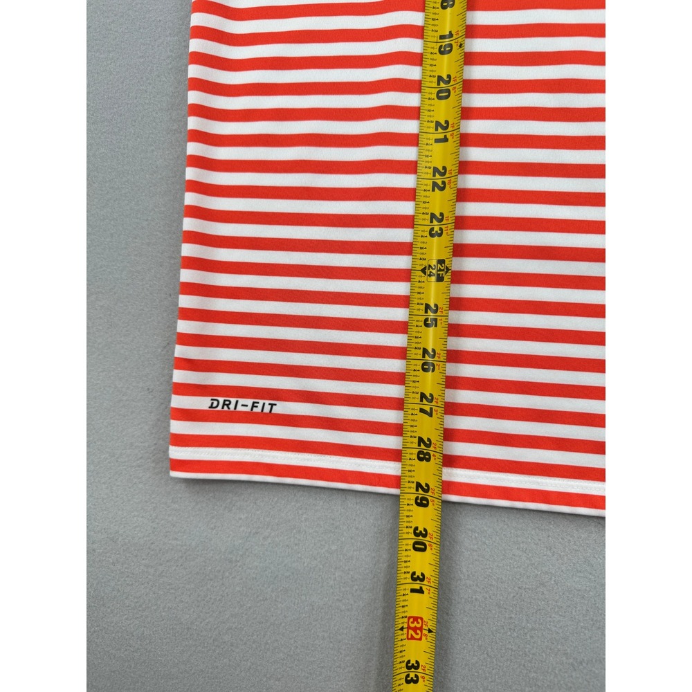 Nike Clemson Tigers 2018 National Champions Golf Polo Mens Medium Orange Striped - Picture 7 of 9
